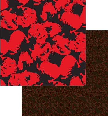 Luxe Designs - Red Carpet 12x12 d/sided paper  (pack of 10)
